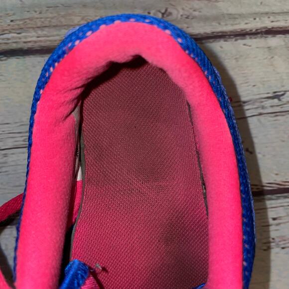 NIKE Youth Blue Hot Pink Flex Running Shoe - US 6.5Y / EU 39 / UK 6 - Picture 6 of 13